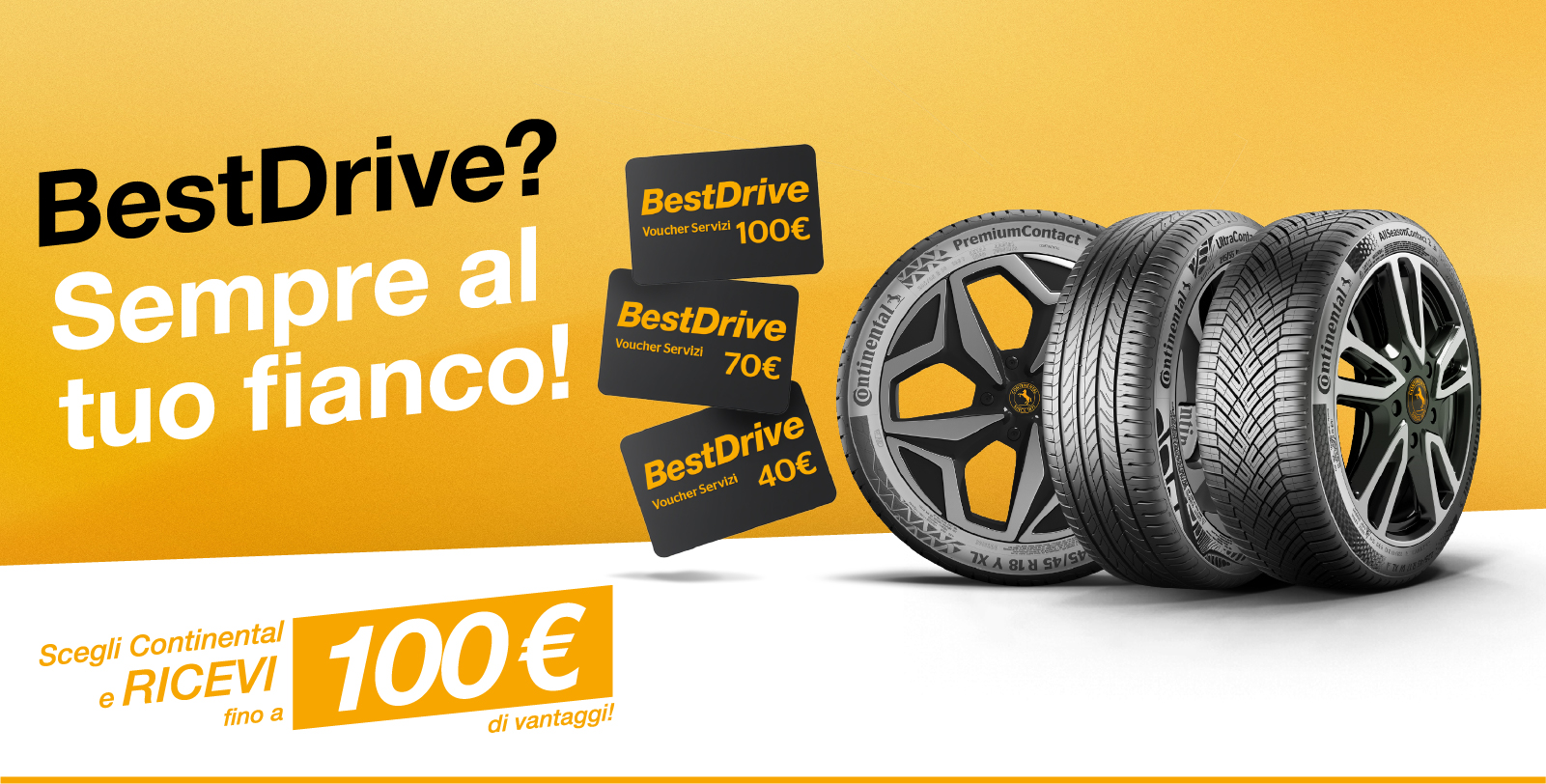 Banner operazione a premi BestDrive Continental